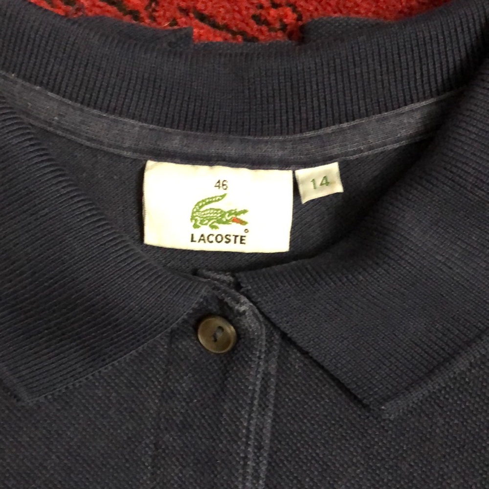 LACOSTE POLO SIZE 46 / 14 Made in FRANCE 🇫🇷 - Picture 4 of 9